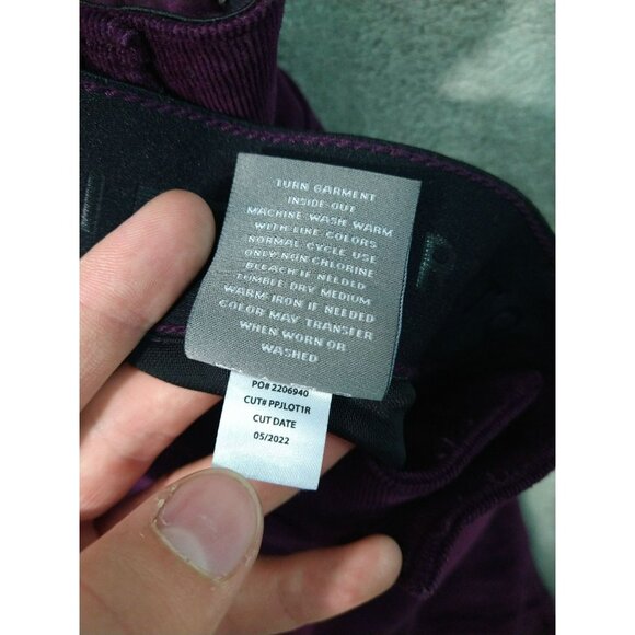 Torrid Pants Womens 18R Red Corduroy Bombshell Skinny Stretch High Rise Cotton - Picture 10 of 11